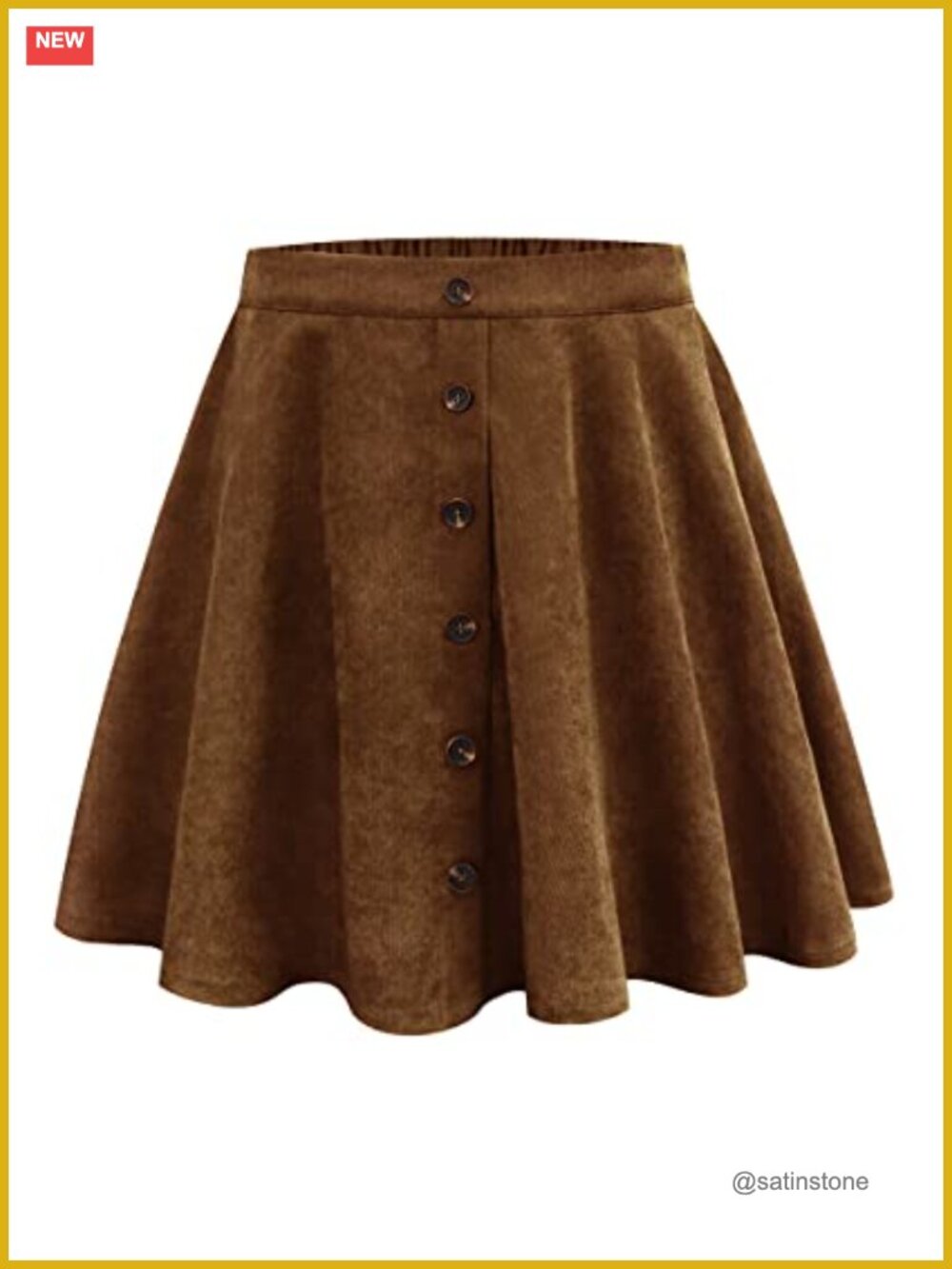 RITERA Women's Plus Size Skater Skirt Pleated Elastic Waist Mini Skirt